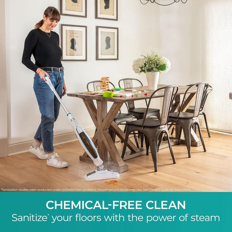 Kenmore SM2060 سلسلة S200 ممسحة بخارية لتنظيف الأرضيات مع فرشاة سهلة و 2 وسادات قابلة للغسل، 2 وضعيات، تسخين سريع، خفيفة الوزن للأرضيات الخشبية والبلاط - Image 2